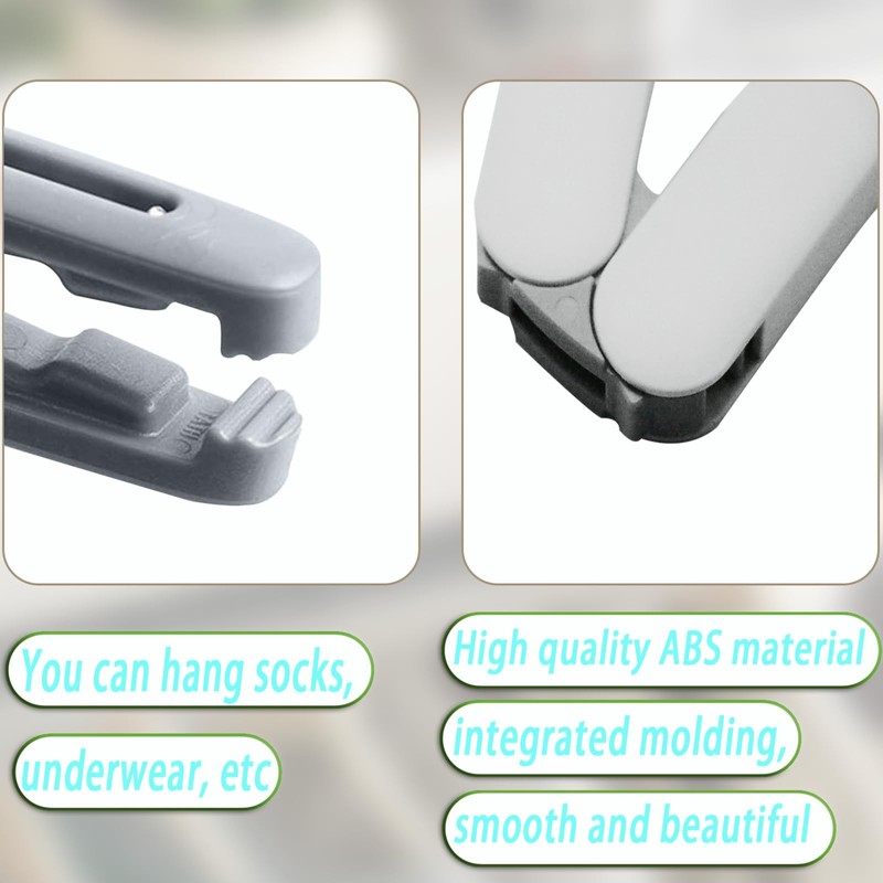 LMSAWK 1 Pcs Foldable Coat Hangers, Travel Foldable Portable Hangers,