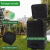 Mounting UP Dog Poop Trash Can for Outdoors Dog Waste