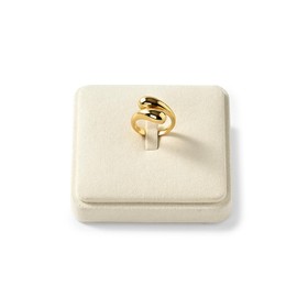 Papten Versatile Collection Combination Jewellery Stand Beige Bevelled Ring Display Stand Ideal for displaying in the home wardrobe and on professional jewellery counters