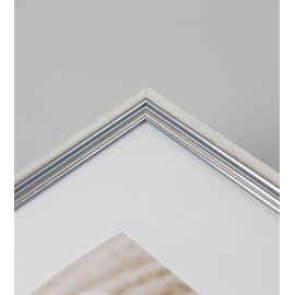 S216 Wooden Picture Frame Acrylic Glass Lifestyle Photo Frame Collage Wall Decoration Poster Colour: Silver Format: 21 x 29.7 DIN A4