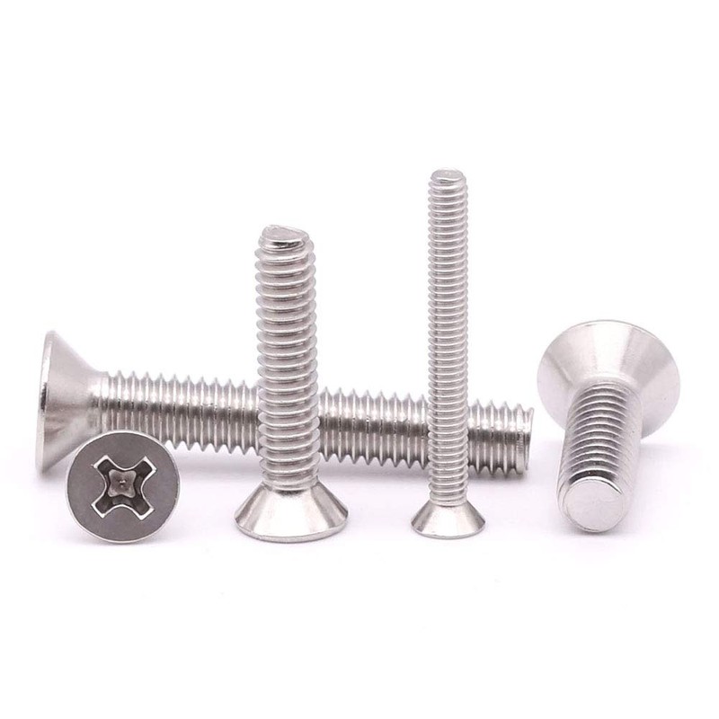 5/16-18 x 1-1/4" (20 Pack) Phillips Flat Head Machine Screws,