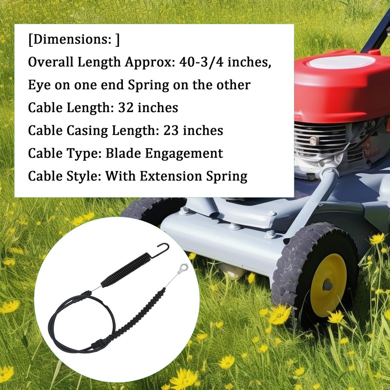 caqeaus 946-05124A Deck Engagement Cable Fit for Craftsman Cub Cadet,