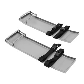 Undercat Concrete Knee Boards 30'' x 8'' Stainless Steel Kneedboards Concrete Pair Moving Sliders with Board Straps for Concrete Finishing