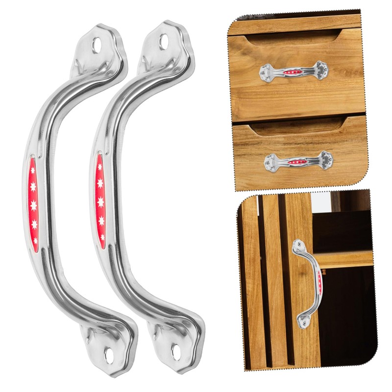 Operitacx 10Pcs Stainless Steel Cabinet Pull Handles Durable Wardrobe Knobs