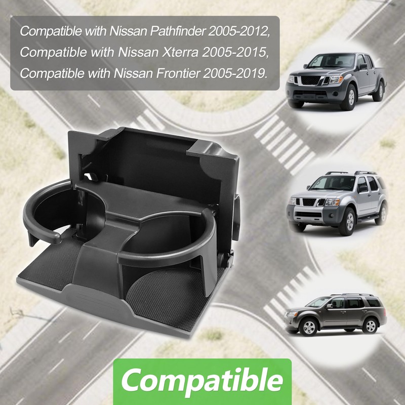Cup Holder Fits for Pathfinder 2005-2012, Xterra 2005-2015, Frontier 2005-2019