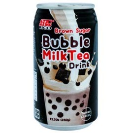Rico Brown Sugar Bubble Milk Tea 12.3 Ounce Can (Pack of 8 Cans)