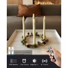 Homemory Real Waxy Flameless Taper Candles with Remote Timer, LED