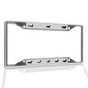 Fastasticdeals Metal Insert License Plate Frame Dachshund Black Weatherproof Car