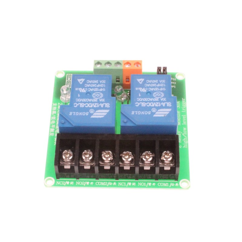 NOYITO 30A 2-Channel Relay Module High Low Level Trigger With