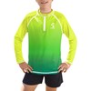 BesserBay Boys' Long-Sleeved Stand-Up Collar UV Shirt 1/4 Zip Rash