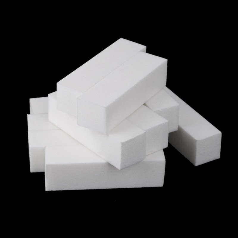 Anself Pack of 10 White Buffer Sanding Blocks Polishing Block