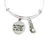 Inspirational Boxing Charm Bangle Bracelet Jewelry Gift for Women Boxer