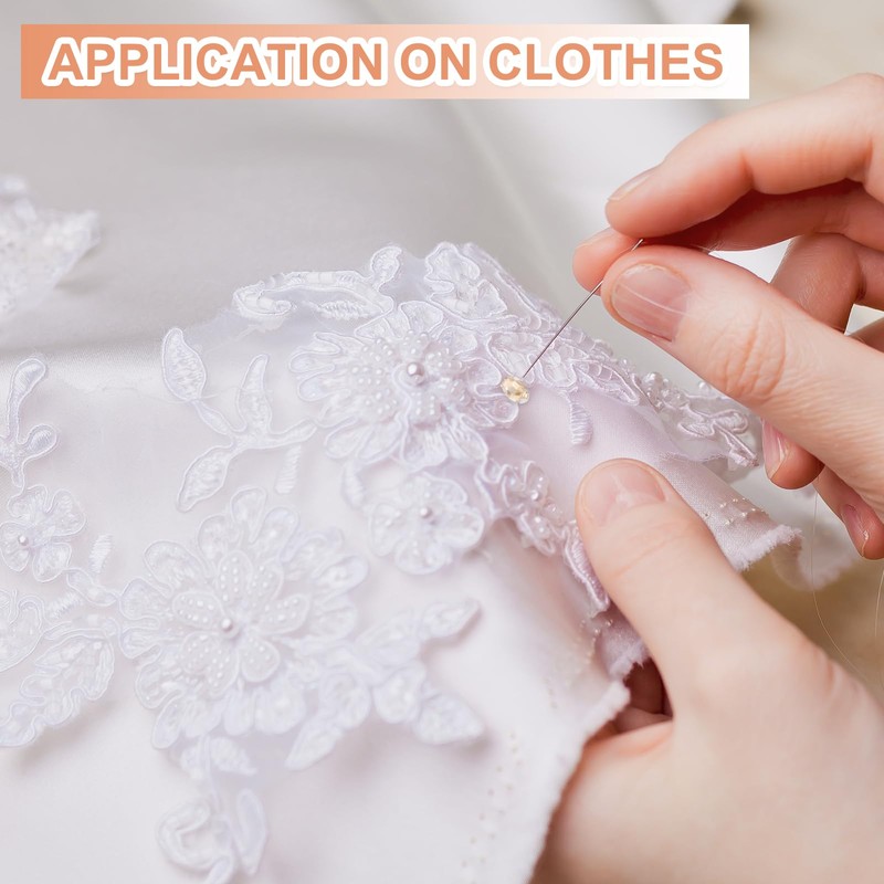 sourcing map 100Pcs Sew on Rhinestones, 7-18mm Mixed Shapes Flatback