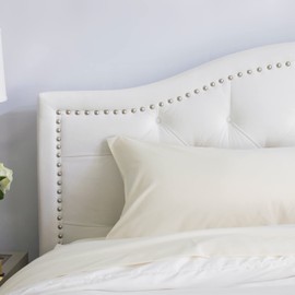 PeachSkinSheets Night Sweats: The Original 1500tc Soft King Pillowcase Set Vanilla Bean