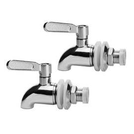 Replacement Spigot for Beverage Dispenser, Stainless Steel Spigot for Drink Dispenser, ​Water Dispenser Spigot, Food Grade, with Anti-Clogging Cap