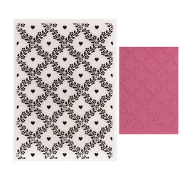 DIYology Grid Texture Plastic Embossing Folders for Cards Making Leaves Grid Embossing Folder for DIY Paper Crafting Scrapbooking Polymer Clay Decoration