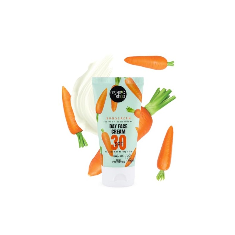 Organic Shop, Crema facial con protección FPS 30 PARA PIEL