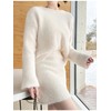 Lovely mini cropped knit set two-piece (new seasonal outing look,