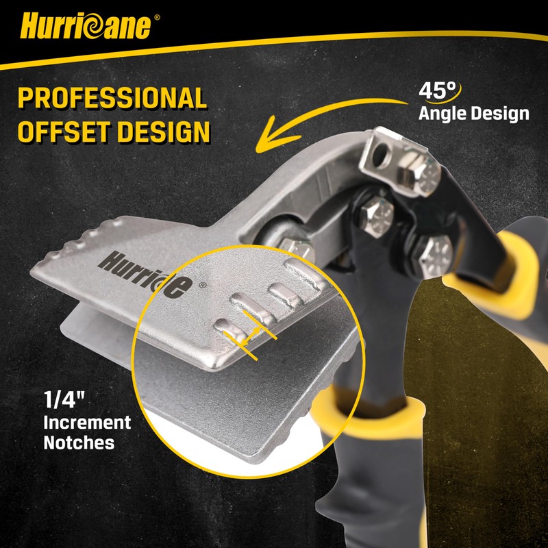 HURRICANE 3 Inch Offset Hand Seamer, Sheet Metal Bending Pliers