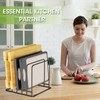 SAGLAU Kitchen Organizer Rack - 5-Slot Heavy-Duty Cutting Board and