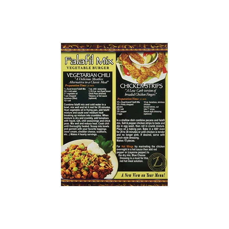 Ziyad Falafel Dry Mix, Gluten-Free, Vegan, Non-GMO, No Additives, No