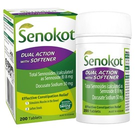 Senokot Dual Action with Softener Tab X 200