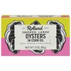 Roland Foods Premium Smoked Large Oysters in Oil, Wild Caught,