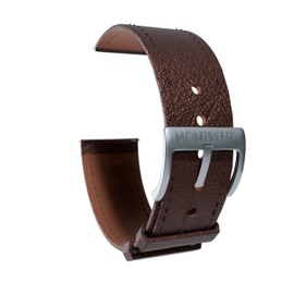 MONTREUX 20mm Luxury Ultra-Thin French Epsom Leather Straps - Non-Stiff, Pliable Luxury Quick Release Leather Watch Straps (Dark Brown)