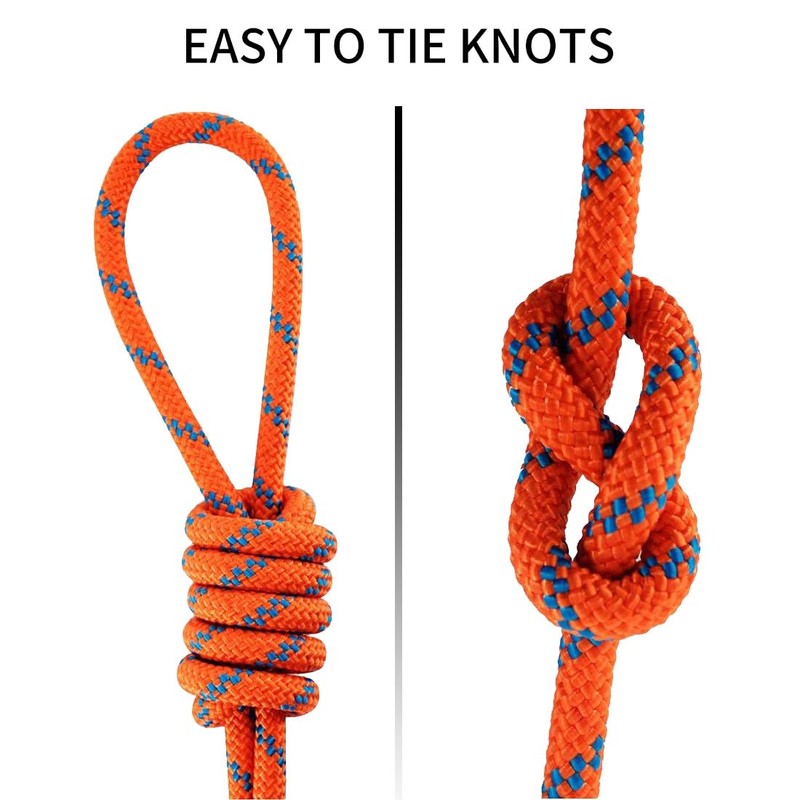 NewDoar Static Climbing Rope 10mm (3/8in) Double Braid Accessory Cord