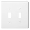 2-Gang Toggle Light Switch Wall Plate Double Switch Decorator Plate