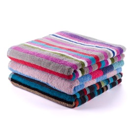 American Linen 3 Pack Luxury Striped Bath Towels – 100% Cotton – Large 27"x54" – Soft, Absorbent, for Bathroom & Shower