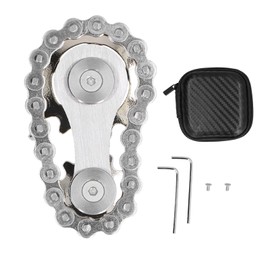 Stainless Steel Fidget Sprocket Toy Children Gears Linkage Bike Chain Toy for ADHDPlating Base Color