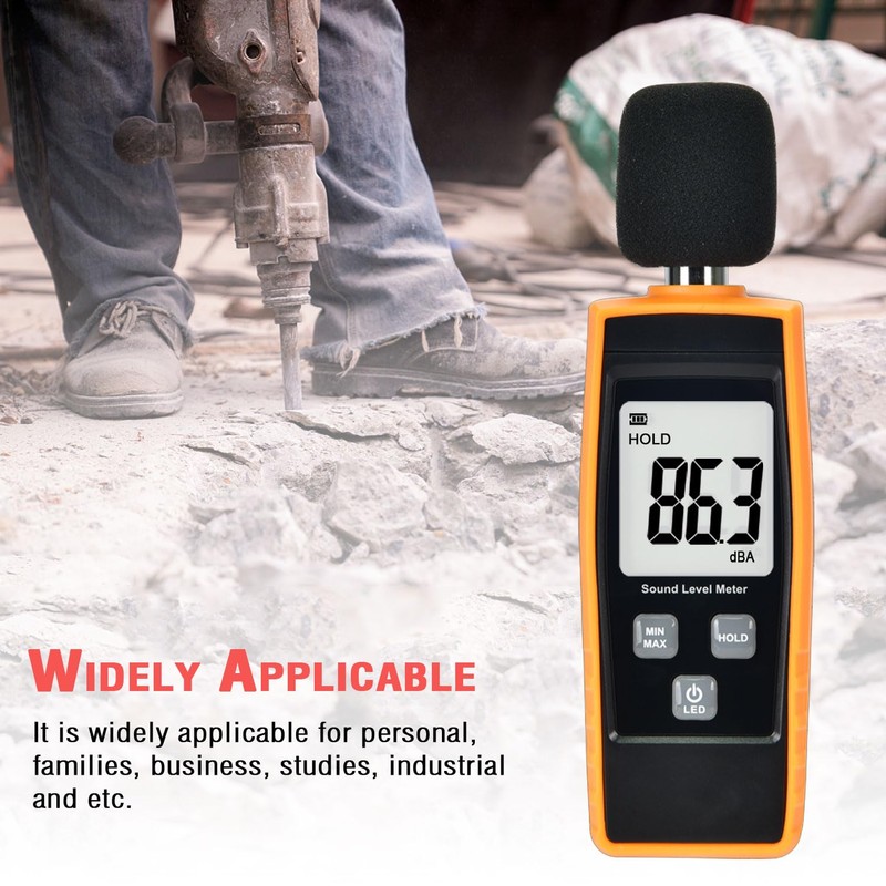 Hand-Held Sound Level Meter,V·RESOURCING 30~130 dB Decibel Noise Measurement Tester