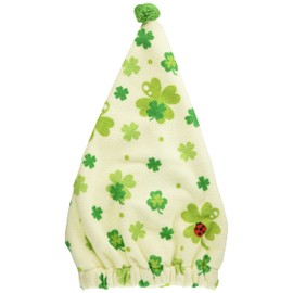 Marushin 0135027800 Happy Clover Towel Cap, Children, Swimming, Head Circumference: Approx. 16.5 - 22.0 inches (42 - 56 cm), Water Absorbent, Quick Drying