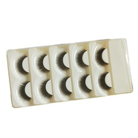 Healvian 5 Pairs Natural Long Eyelash Extensions Thick Cotton Thread False Lashes for Daily Wear Weddings and Photo Shoots Comfortable Fashionable Makeup Tool