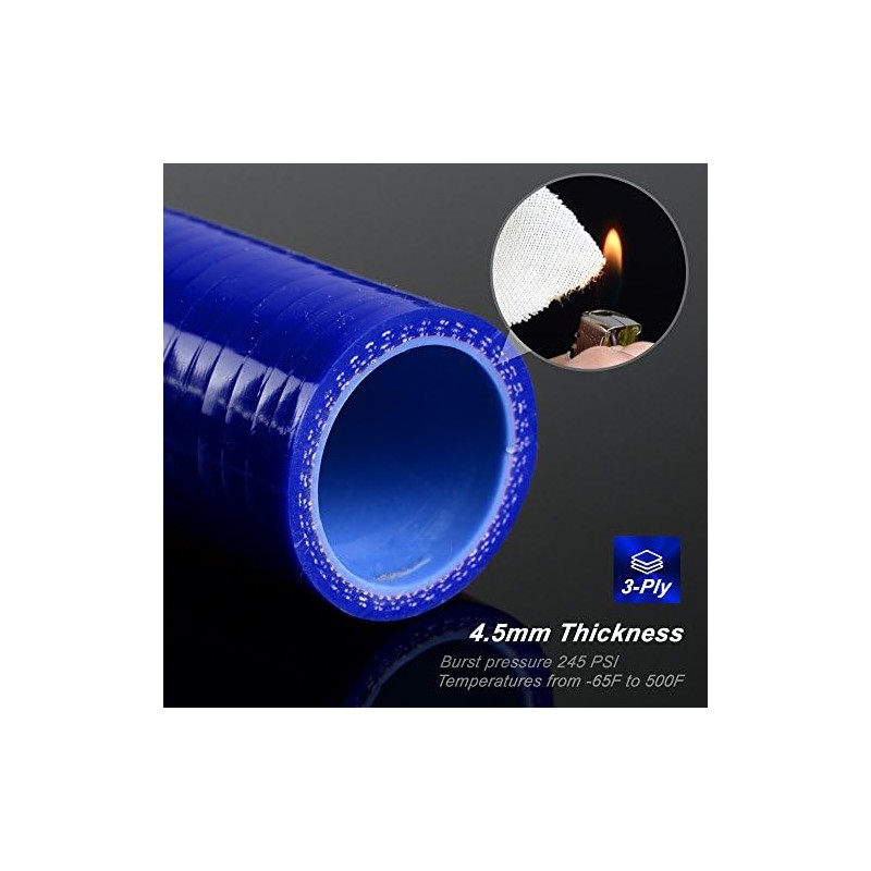 G-PLUS Silicone Radiator Coolant Hose Pipe Kit Clamps Compatible With