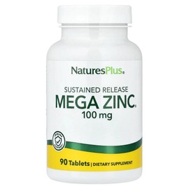 Nature's Plus Sustained Release Mega Zinc 100mg 90 Tablets, 1 Piece / 네이쳐스플러스 서방형 Mega Zinc 100mg 90정, 1개