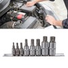 8PCS Hex Bit Set 1/2in 1/4in 3/8in Iron Hex Heads