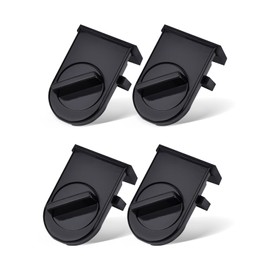 HOGESA 4 PCS Cerraduras de Ventana, Seguro Ventana Corrediza, Cerradura de Ventana Corrediza Ajustable, Protección para Niños, Animales y Antirrobo, con Almohadilla Protectora (Negro)