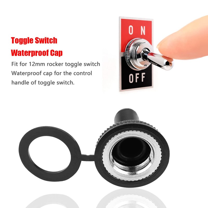 20 Pieces Toggle Switch Waterproof Cap 12 mm Waterproof Hat