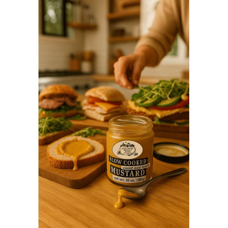 East Shore Sweet & Tangy Mustard – Gourmet Yellow Mustard