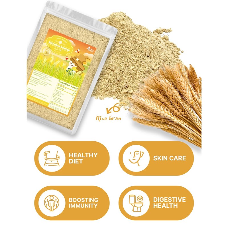 NICE WITCH'S Korean 100% Pure Rice Bran Powder 227g /