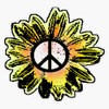 EB Store Sunflower Peace Sign 1 Vinyl Waterproof Sticker Decal