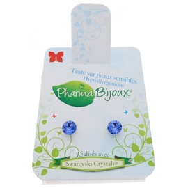 Farma Bijoux Pharma Bijoux Hypoallergenic Earrings Xirius Sapphire 5.3 mm