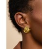 UANNEAU Trendy Gold Knot Earrings Geometric Statement Drop Earrings for