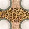 Linen Leopard Print Table Runner 13x71 Inch Farmhouse Western Leopard