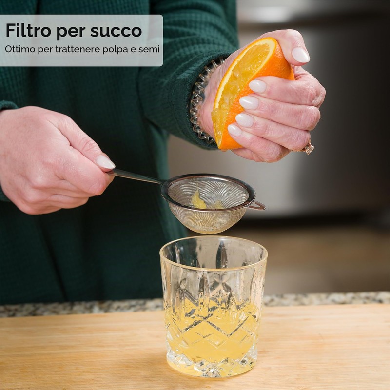 Setaccio per tè Matcha, maglia molto fine, in acciaio inox,