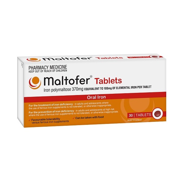 Maltofer Iron Polymaltose 370mg Tablets 30