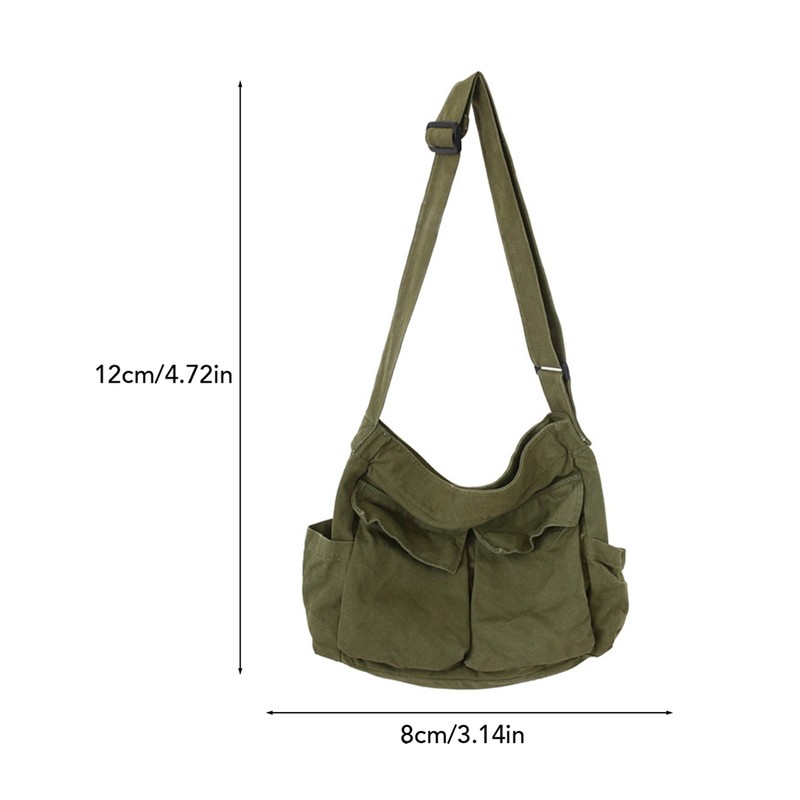 Tooling type shoulder messenger bag men and women ins canvas