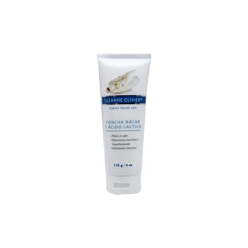 Crema Facial Con Concha Nácar Y Ácido Láctico 113g Suzanne